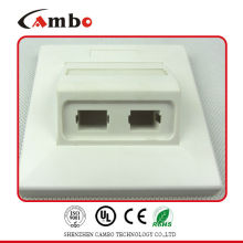 Made In China 4 port network faceplate Apply to ul194v-o high-impact fire-retardant ABS